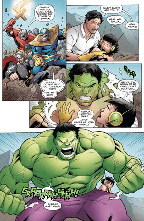 Re-lettered for practice Avengers Assemble: Time Will Tell Page 5